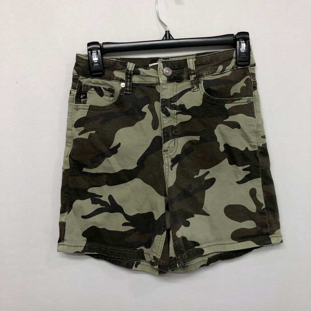 Kancan Women Chino Mini Shorts Size Small Camo M194 -1